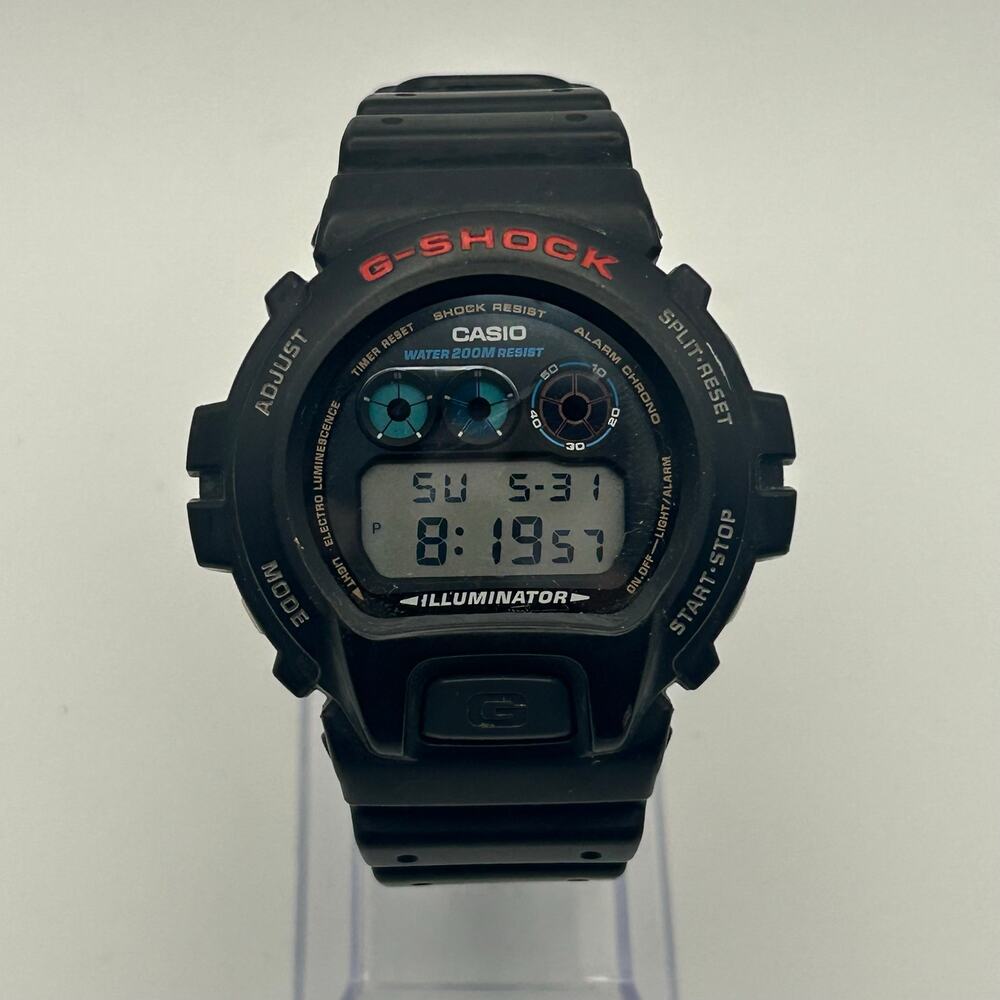 Casio G-shock DW-6900 Black Stainless Steel Digital Watch Working New Battery